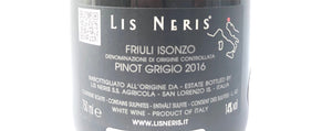 LIS NERIS GRIS PINOT GRIGIO DOC 2016 14% 75CL