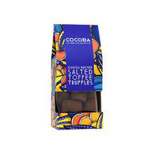COCOBA COCOA DUSTED SALTED TOFFEE TRUFFLES 175G