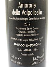 Load image into Gallery viewer, MARCO MOSCONI AMARONE DELLA VALPOLICELLA 2015 16% 75CL