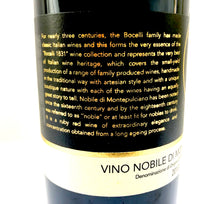 Load image into Gallery viewer, BOCELLI NOBILE DI MONTEPULCIANO 2013 13.5% 75CL