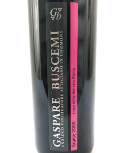 GASPARE BUSCEMI BRAIDE 2011 12.5% 75CL