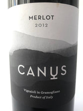 Load image into Gallery viewer, CANUS MERLOT DOC FRIULI COLLI 2012 13.5% 75CL