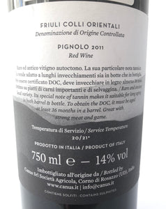 CANUS PIGNOLO DOC FRIULI COLLI 2011 14% 75CL