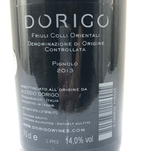 Load image into Gallery viewer, DORIGO PIGNOLO 2013 14% 75CL