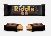 Load image into Gallery viewer, RIDDLE PEANUT BUTTER WAFER WITH BITTER CREAM &amp; COATED IN MILK CHOCOLATE 12 x 45G