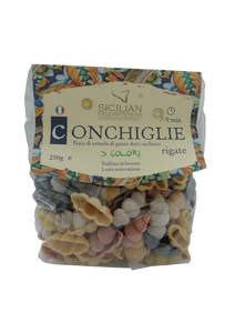 SICILIAN EXQUISITENESS CONCHIGLIE 5 COLORI RIGATE 250G