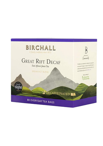 BIRCHALL GREAT RIFT DECAF BREAKFAST BLEND 80 TEA BAGS