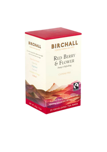 BIRCHALL RED BERRY & FLOWER FRUITY & REFRESHING CAFFEINE FREE 15 TEA BAGS