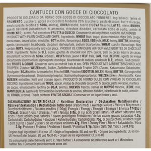 MUZZI CANTUCCI WITH CHOCOLATE CHIPS 180G